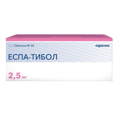 Світлина Еспа-тібол таблетки 2.5 мг №28